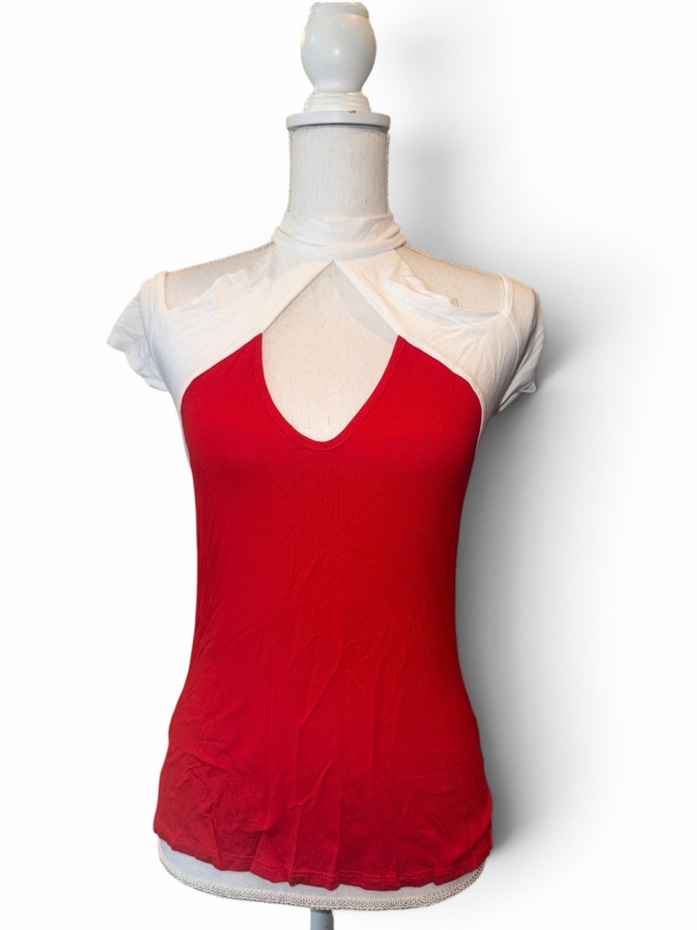 VENUS Red Tank with White Cutout Yoke
